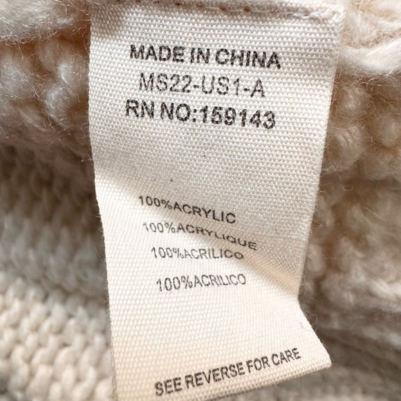 Anthropologie FRNCH Chunky Stitch Cardigan Sweater Medium - Picture 11 of 12